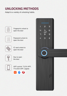 Гостиницы Tuya карты пароля Wifi замка отпечатка пальцев домашней безопасностью замок умной умный