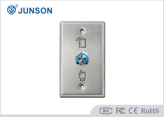 JS-115SL LED Illuminated Door Release Push Button Stainless Steel 115x70mm Exit Switch NO NC COM 12V