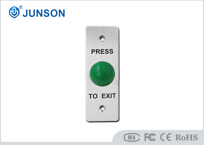 JUNSON JS-DM401 Dome Emergency Exit Push Button Stainless Steel 12V DC NO NC 18x32.5mm Slim