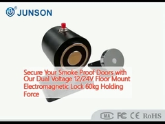 Защитите дымоустойчивые двери с нашей двойной напряжением 12/24В на полу электромагнитный замок 60кг удерживающей силы